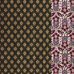 Printed Quilted Cotton JAKLYNN 1B / JAYCO 2B Ecru / Anthracite